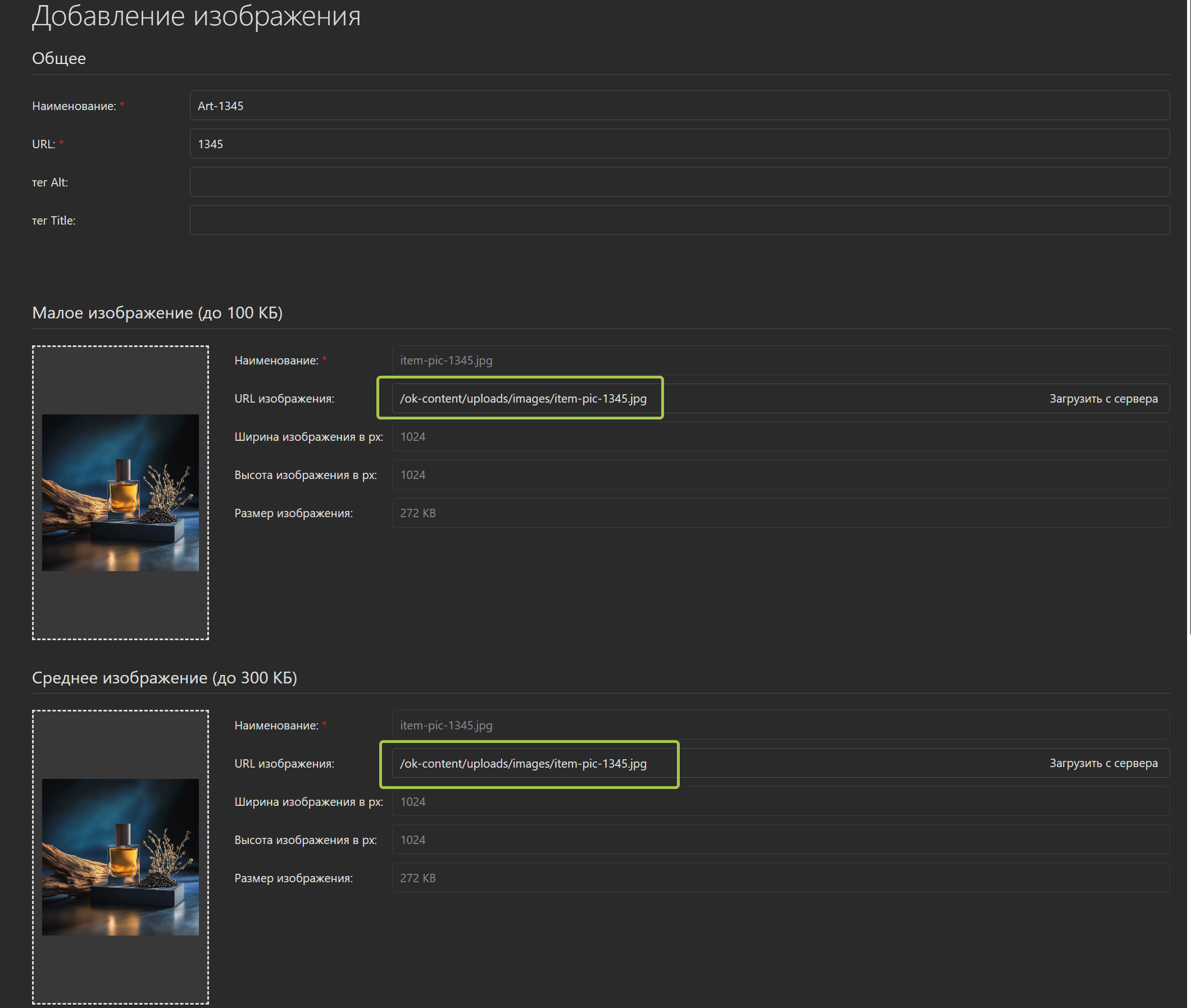Система управления сайтом интернет-магазином создание товаров - загрузка товарных изображений - админка CMS интернет магазина OKsoft Система управления сайтом интернет-магазином создание товаров - загрузка товарных изображений - админка CMS интернет магазина OKsoft